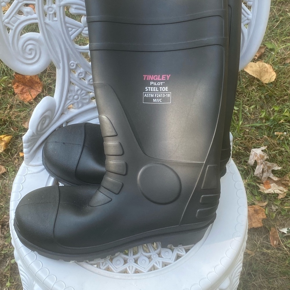 Tingley Black Steel Toe Boots